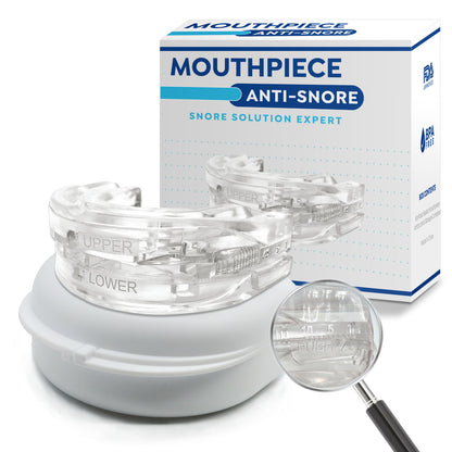 Cross-Border full English packaging adjustable Anti snore mouthpiece braces with scale adjustable