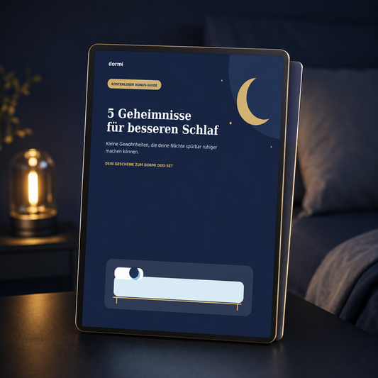 Dormi E-Book: 5 Geheimnisse für besseren Schlaf